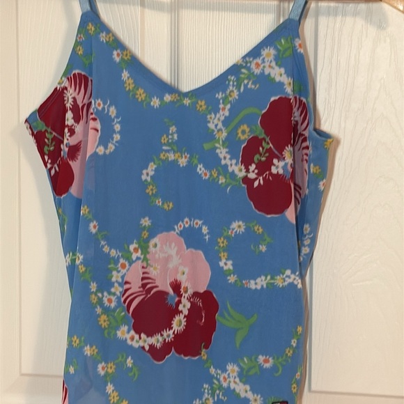 Tommy Jeans Blue Floral Cami, Medium - Picture 2 of 6